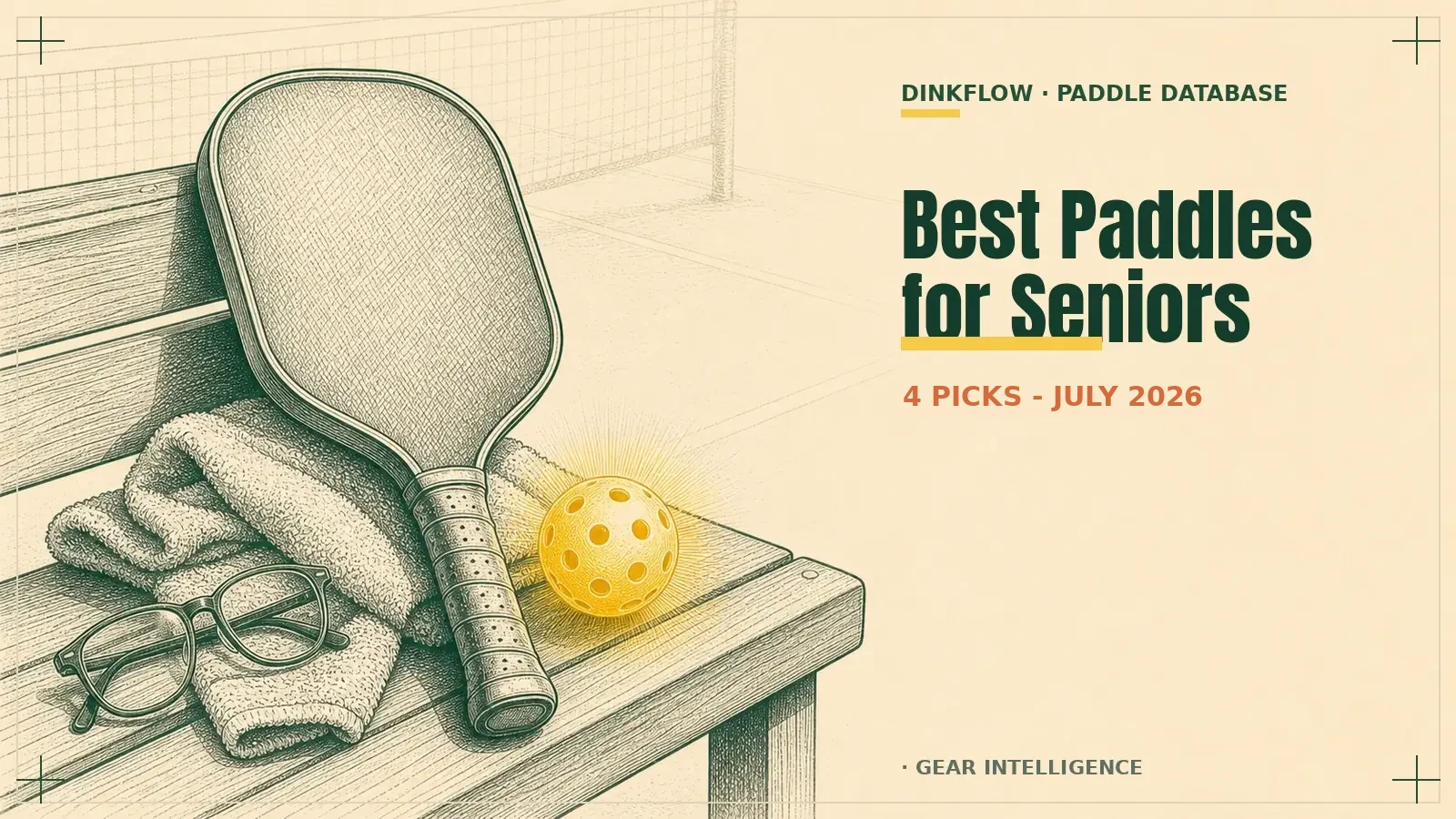 Best Pickleball Paddles for Seniors: 4 Light, Forgiving Picks