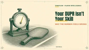Your DUPR Isn't Your Skill: Why the Number Feels Wrong