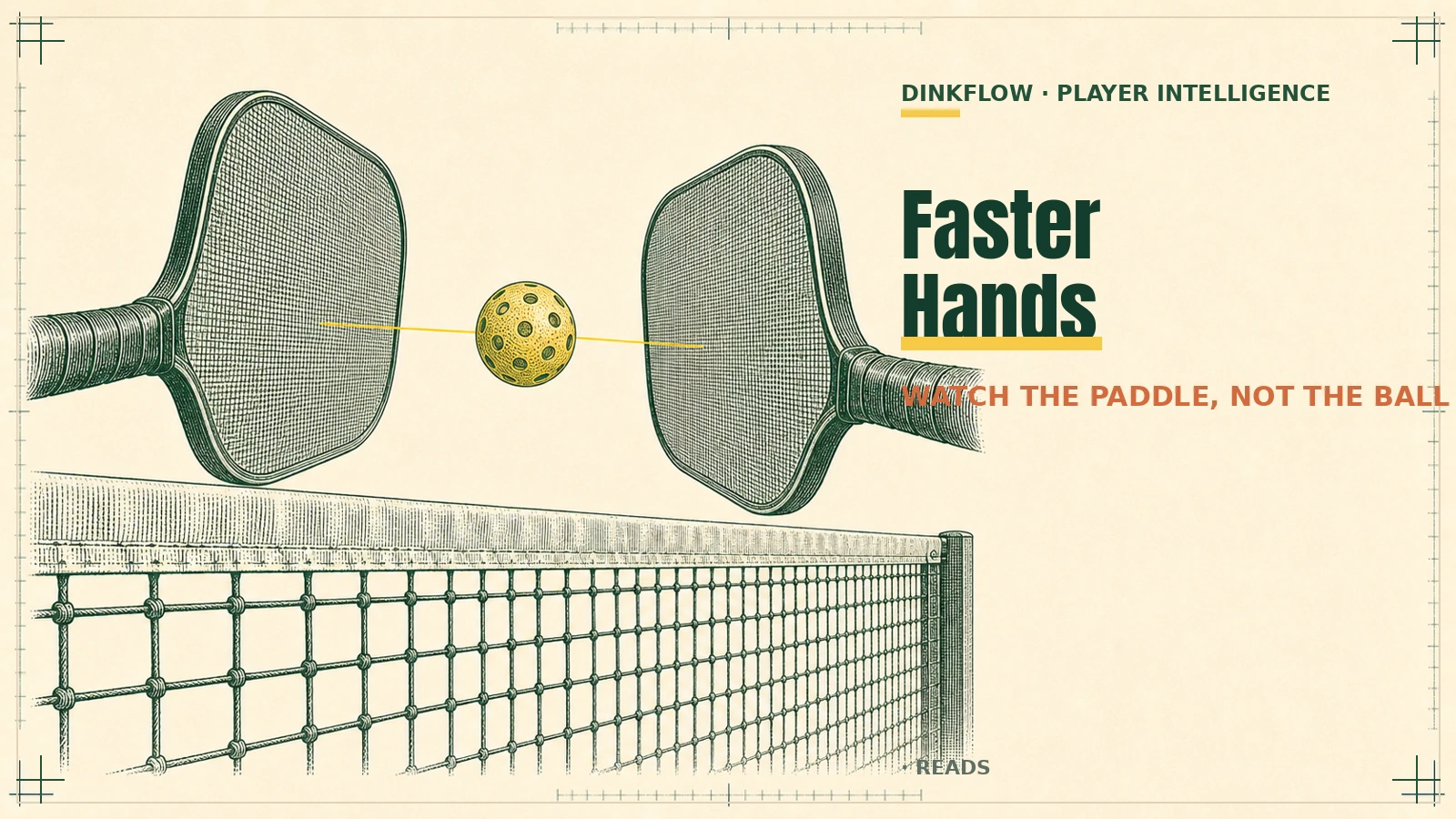 How to Get Faster Hands in Pickleball (Watch the Paddle, Not the Ball)