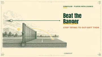 How to Beat a Banger in Pickleball (Stop Trying to Out-Soft Them)