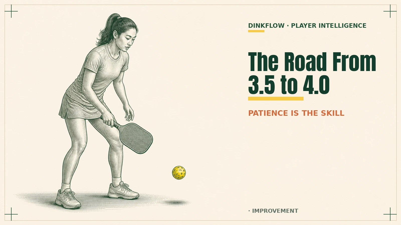 How to Get From 3.5 to 4.0 in Pickleball (Fast Is the Wrong Goal)