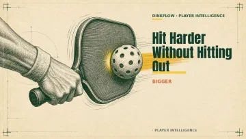 How to Hit Pickleball Harder Without Hitting Out