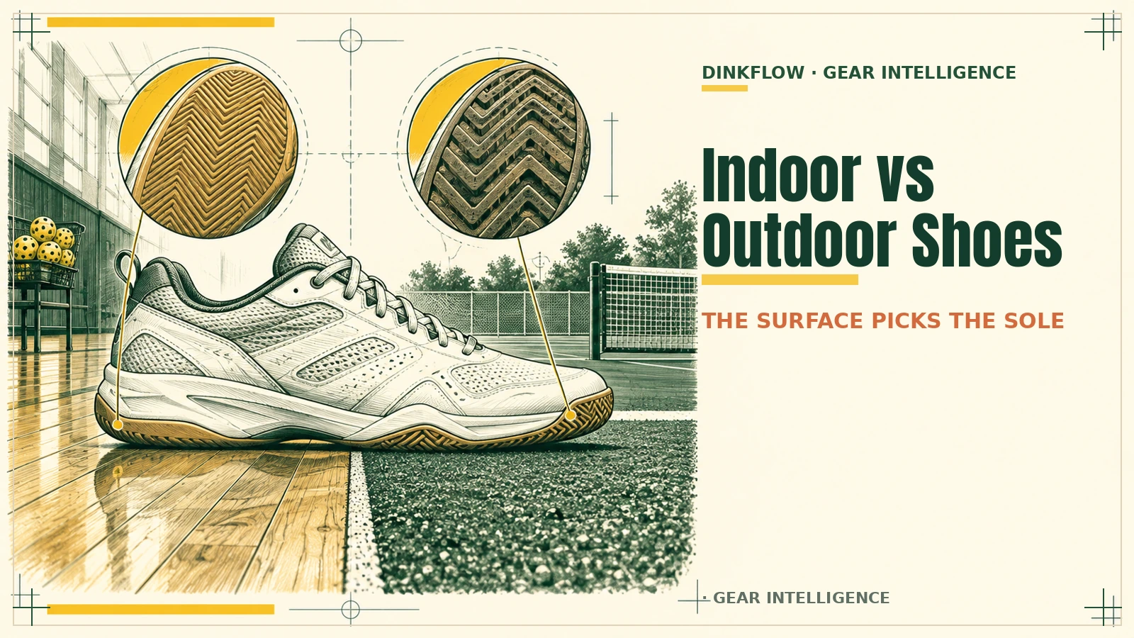 Indoor vs Outdoor Pickleball Shoes: What Changes and What to Buy