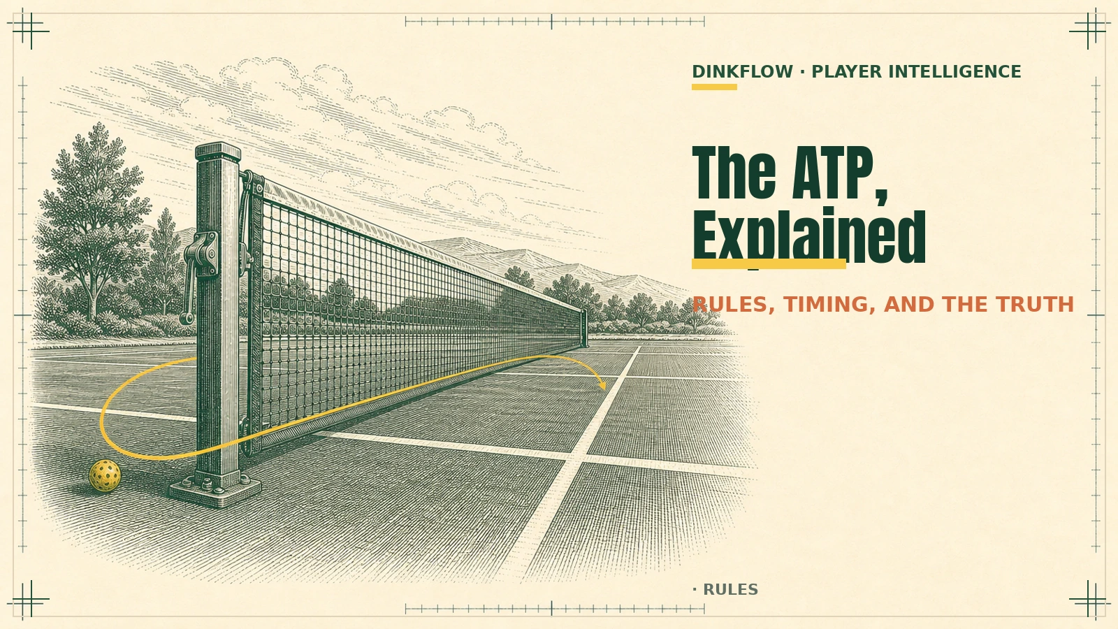 The Pickleball ATP: Rules, When to Go for It, and What It Really Means