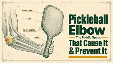 Pickleball Elbow: The Paddle Specs That Cause It and the Specs That Prevent It