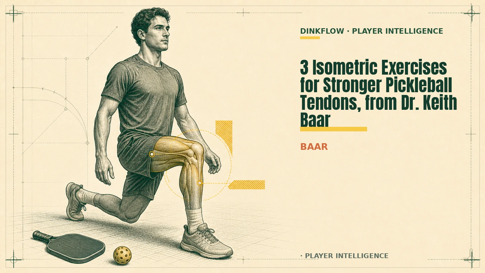 3 Isometric Exercises for Stronger Pickleball Tendons, from Dr. Keith Baar