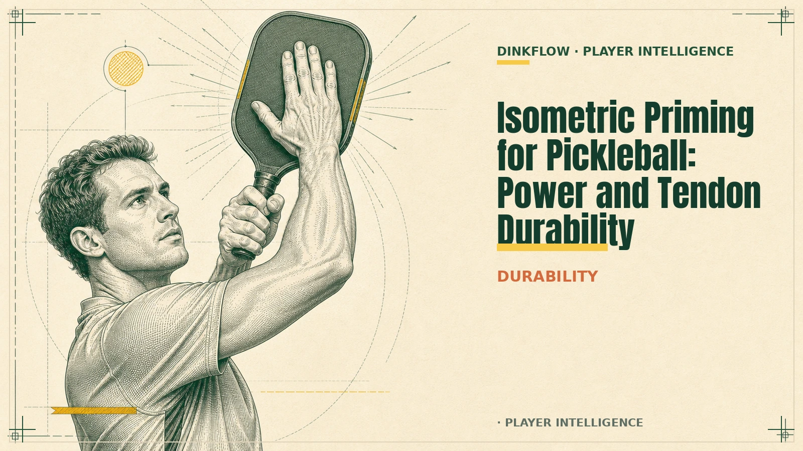 Isometric Priming for Pickleball: Power and Tendon Durability