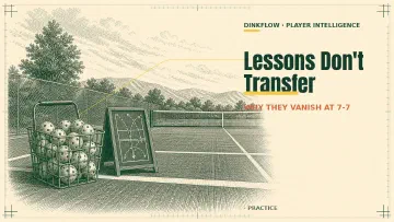 Why Pickleball Lessons Don't Transfer to Real Games