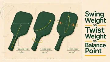 Swing Weight vs Twist Weight vs Balance Point: The 3 Specs That Actually Decide How a Pickleball Paddle Plays