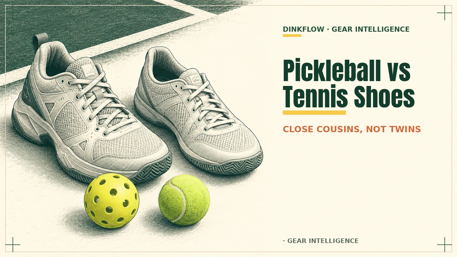Pickleball Shoes vs Tennis Shoes: Close Cousins, Small Differences