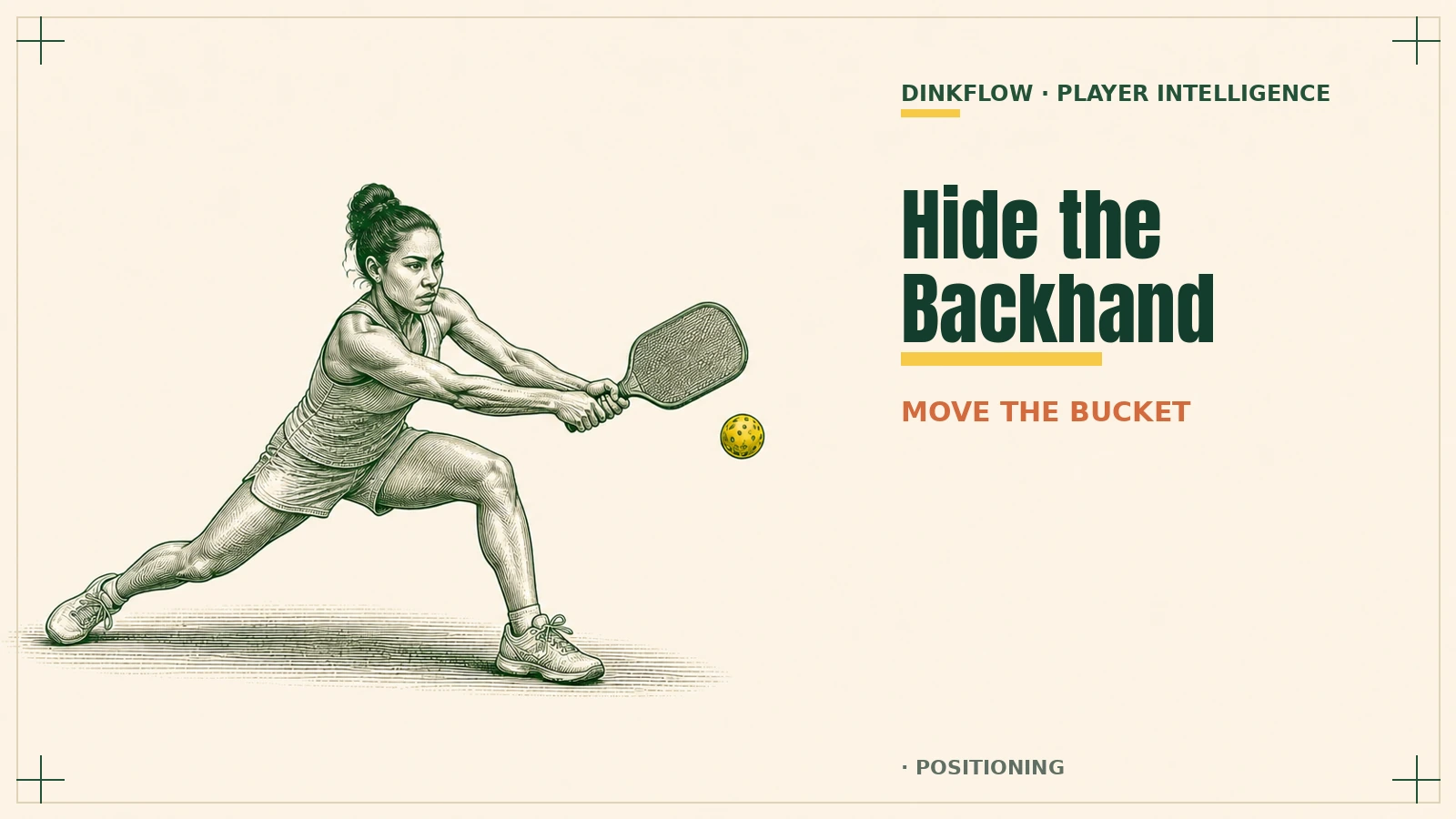 The Pickleball Weak Backhand Fix That Isn't a Better Backhand
