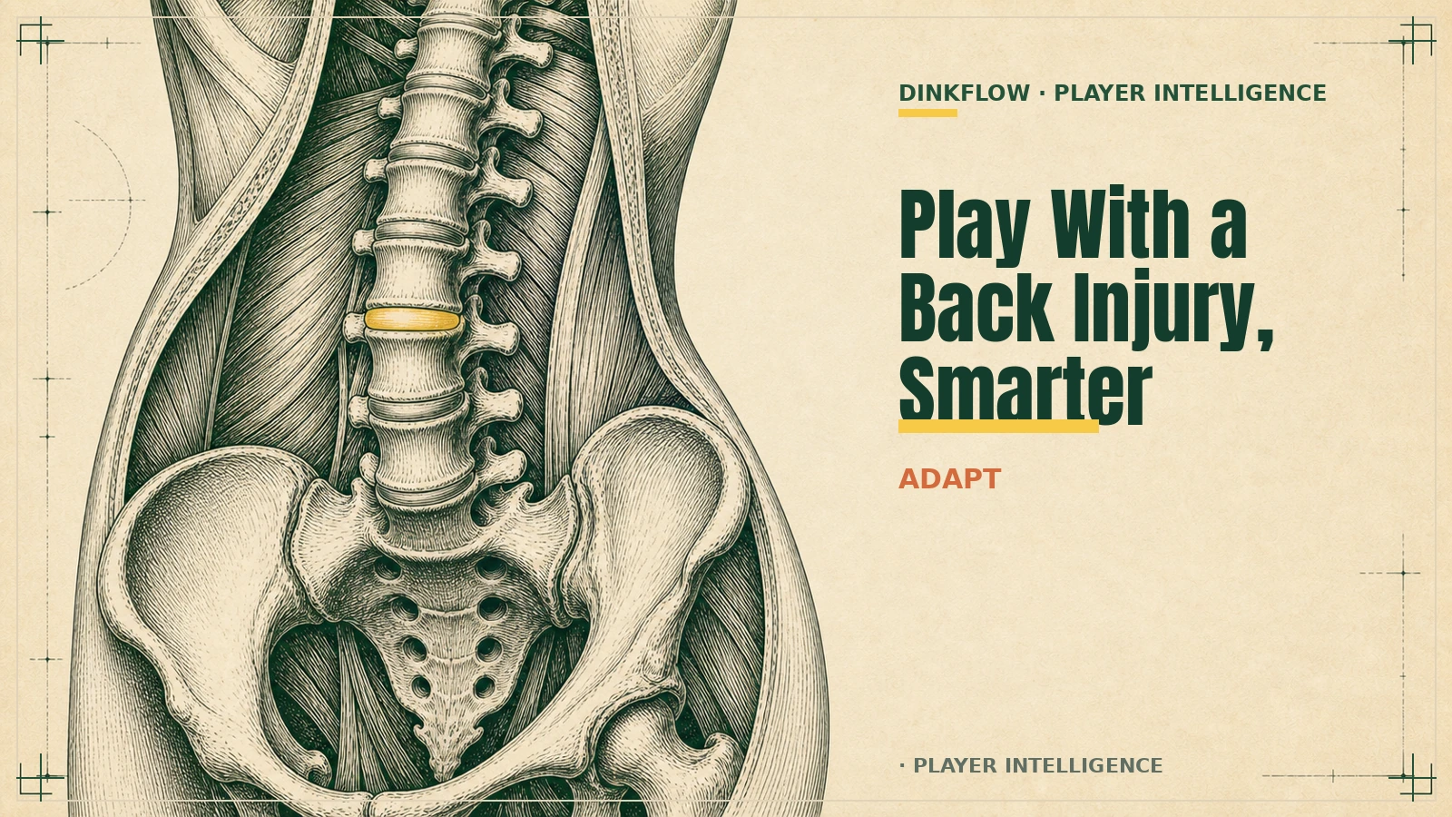 Playing Pickleball With a Back Injury: How to Adapt Your Game
