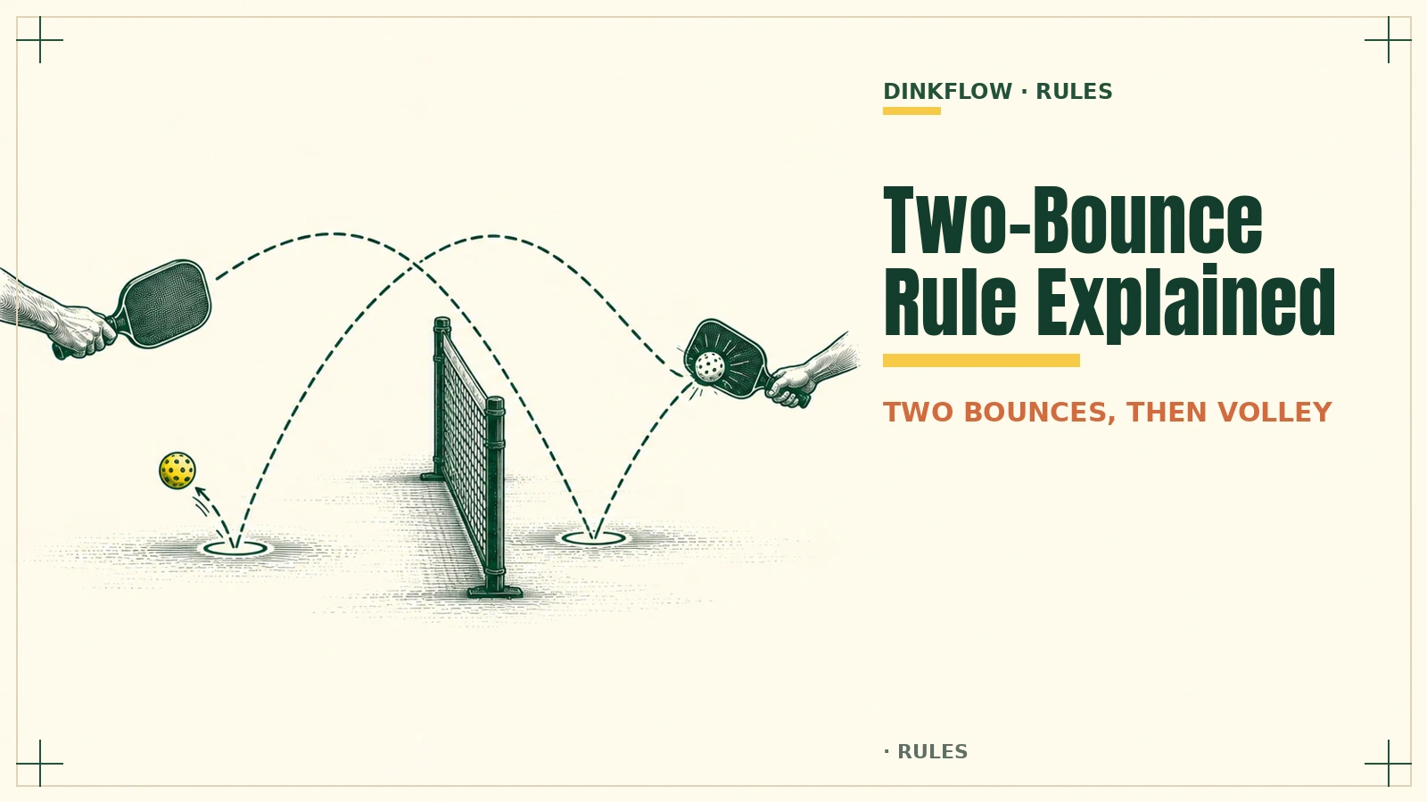 The Two-Bounce Rule in Pickleball: Shot by Shot, and Why It Shapes Every Rally