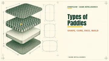 Types of Pickleball Paddles: Shape, Core, Face, and Build