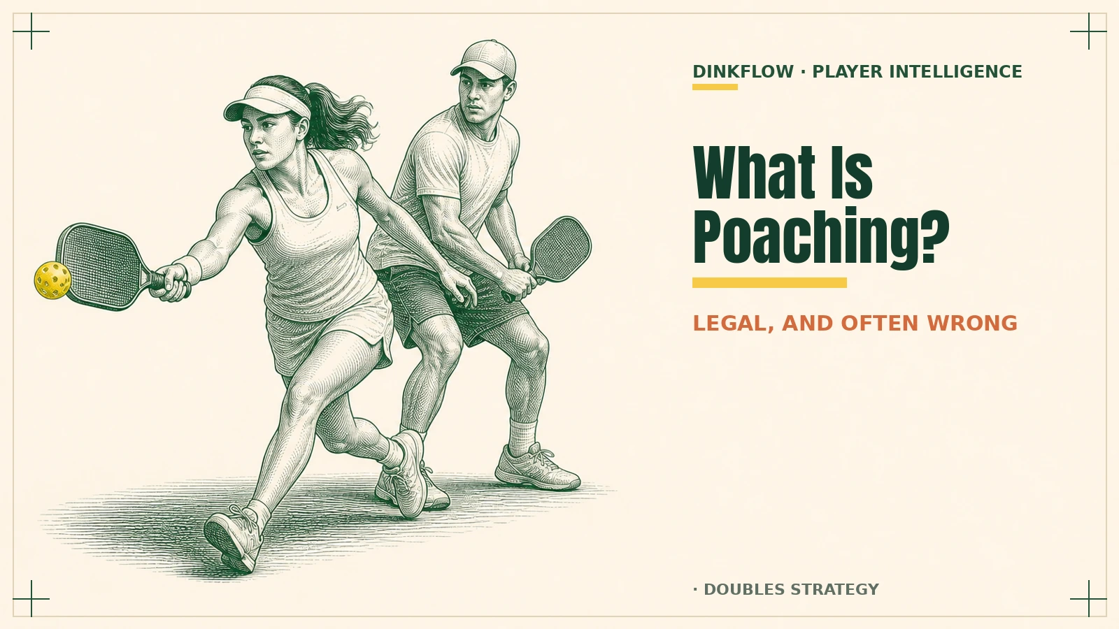 What Is Poaching in Pickleball? (And Why It's Legal)