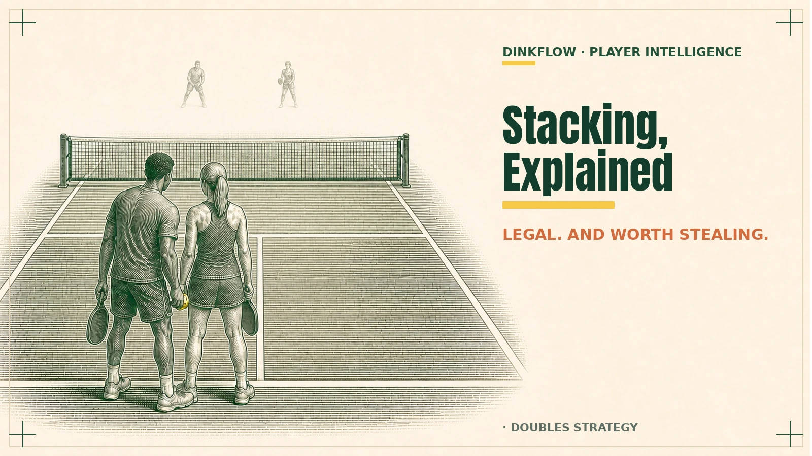 What Is Stacking in Pickleball? (And Yes, It's Legal)