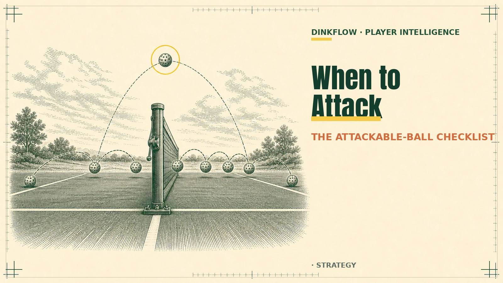 When to Attack in a Dink Rally: The Attackable-Ball Checklist