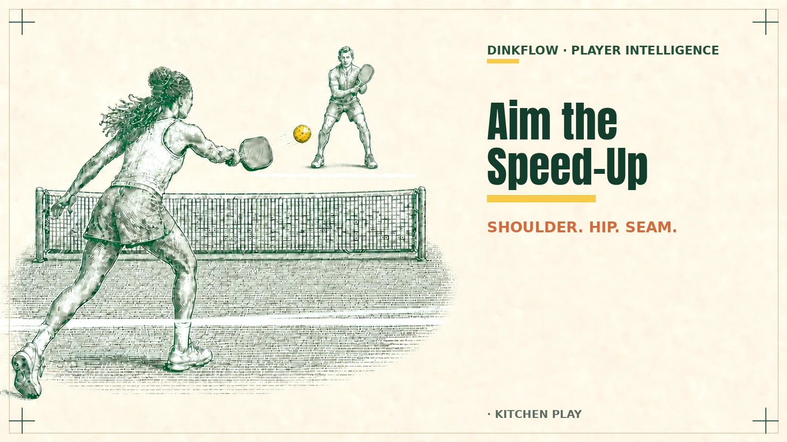 Where to Aim Speed-Ups in Pickleball (Stop Feeding the Blocker)