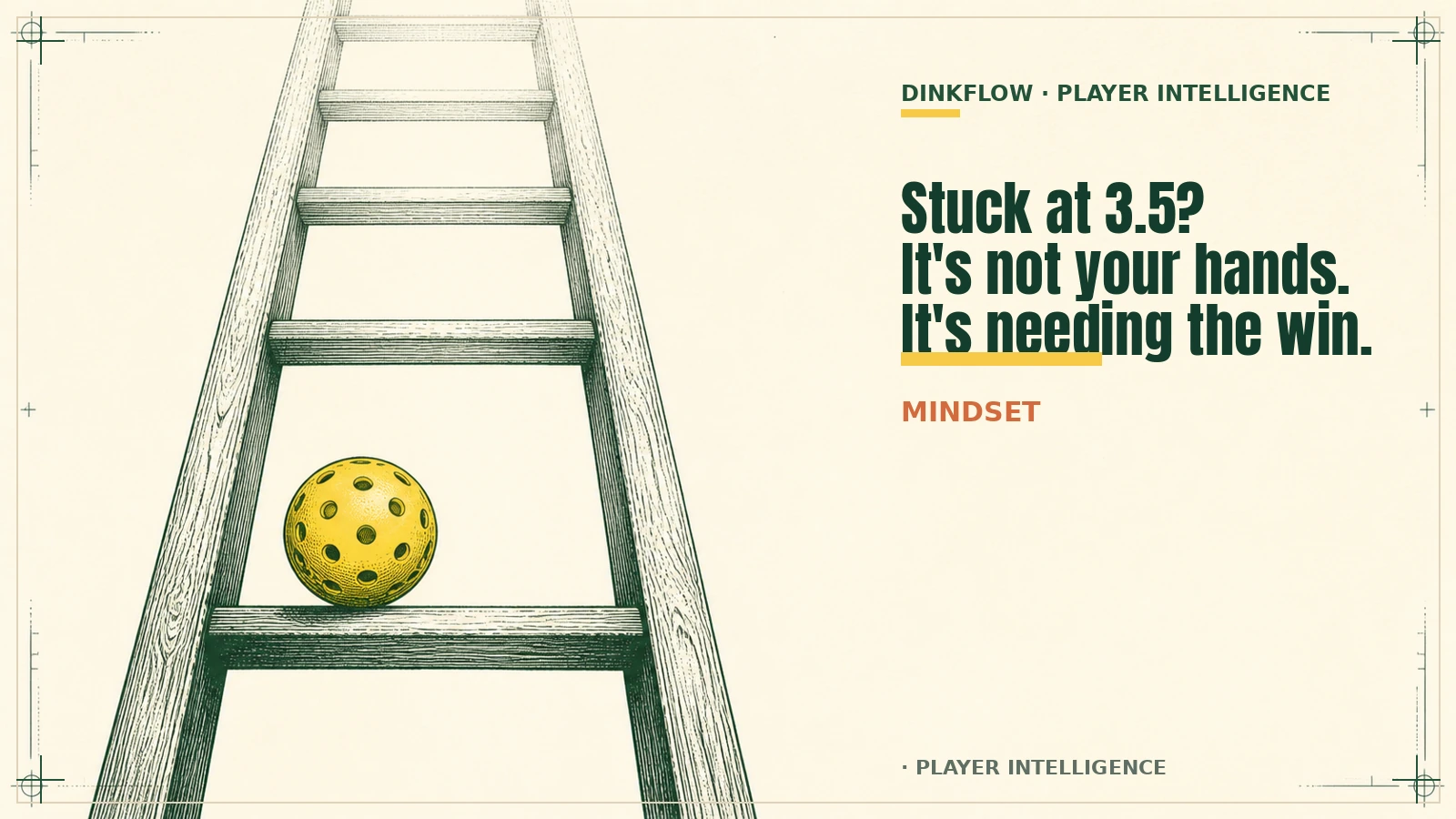 Why You're Stuck at 3.5 in Pickleball (It's Not Your Hands)